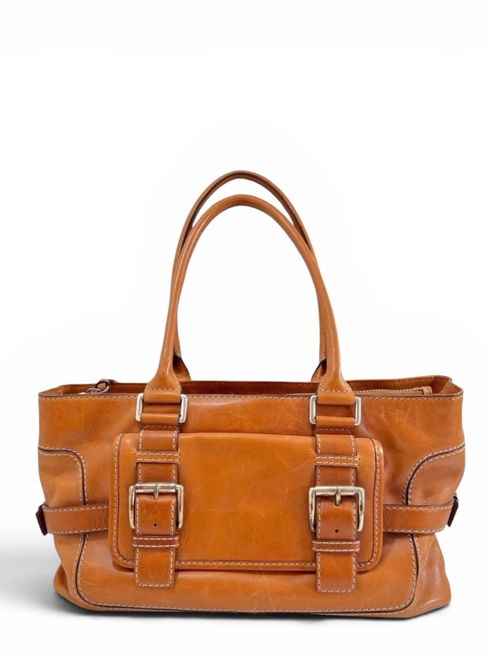 Michael Kors Brookville Leather Satchel Handbag